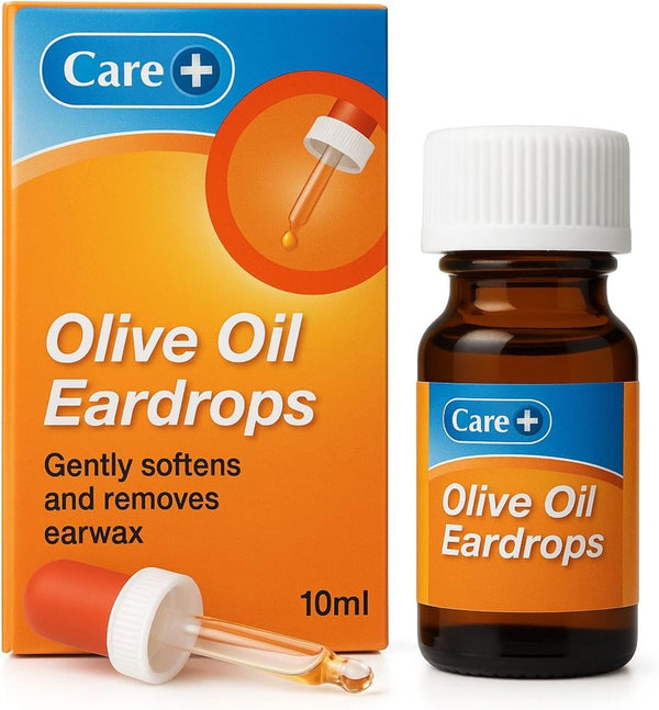 Extra Virgin Olive Oil Ear Drops for Ear Wax Removal, Gently Softens & Removes Earwax, Easy Dropper Application, 10Ml