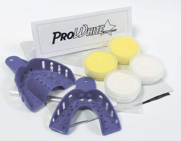Teeth Whitening Dental Trays - Custom Made by Professionals Using a DIY Home Impression Kit (New Improved Longer Lasting Material)