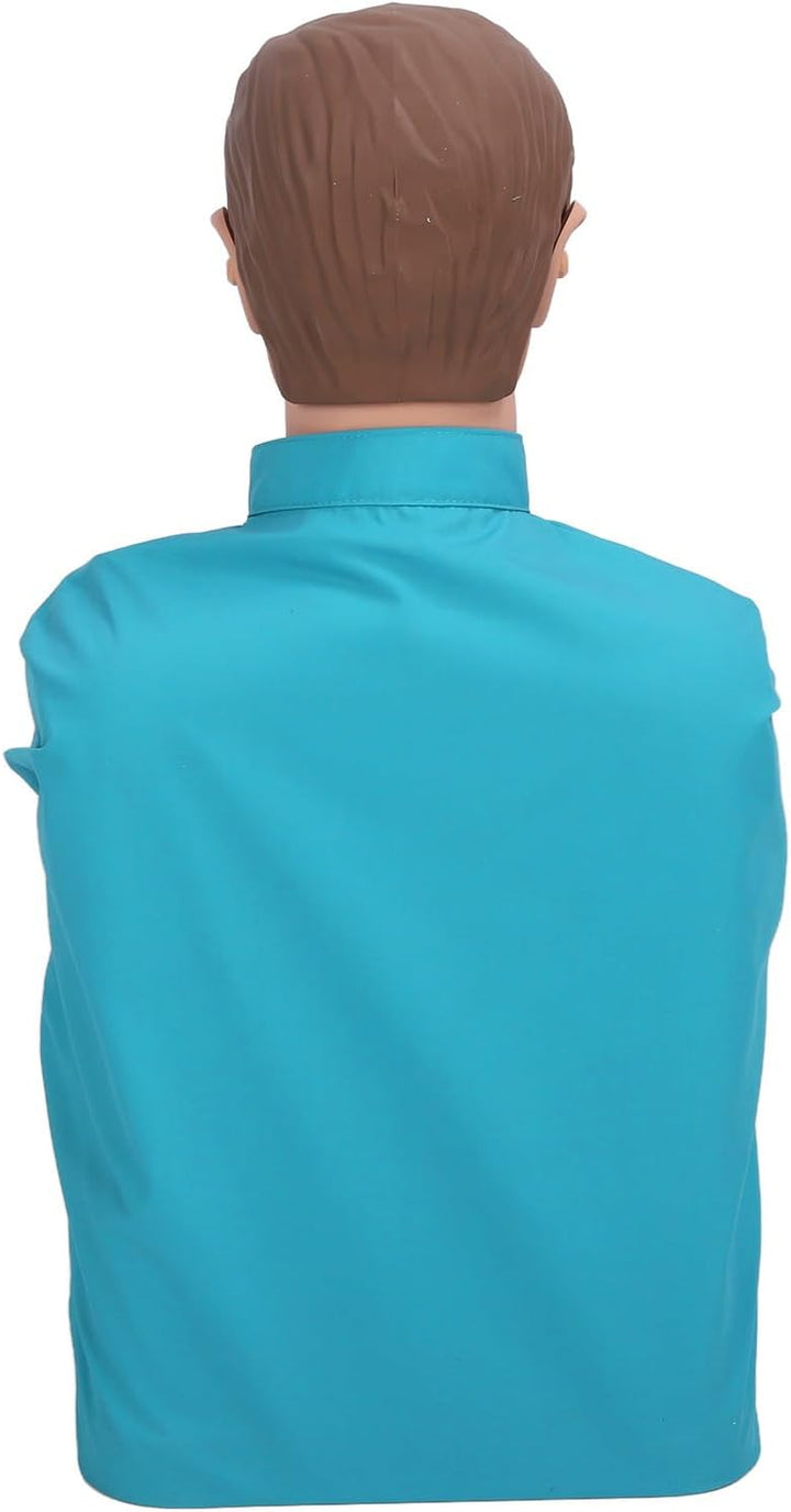 Cardiopulmonary Resuscitation Training Mannequin Rubber Half Body Artificial Respiration Human Model for First Aid Training Patient Education Teaching