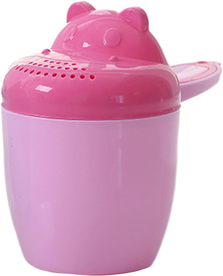Baby Bath Cup | Toddler Rinse Cup,Cartoon Bucket Pourer Safety for Shampoo Shower Kids Bathtub Hair Washing Bathing Time Bathroom Daily