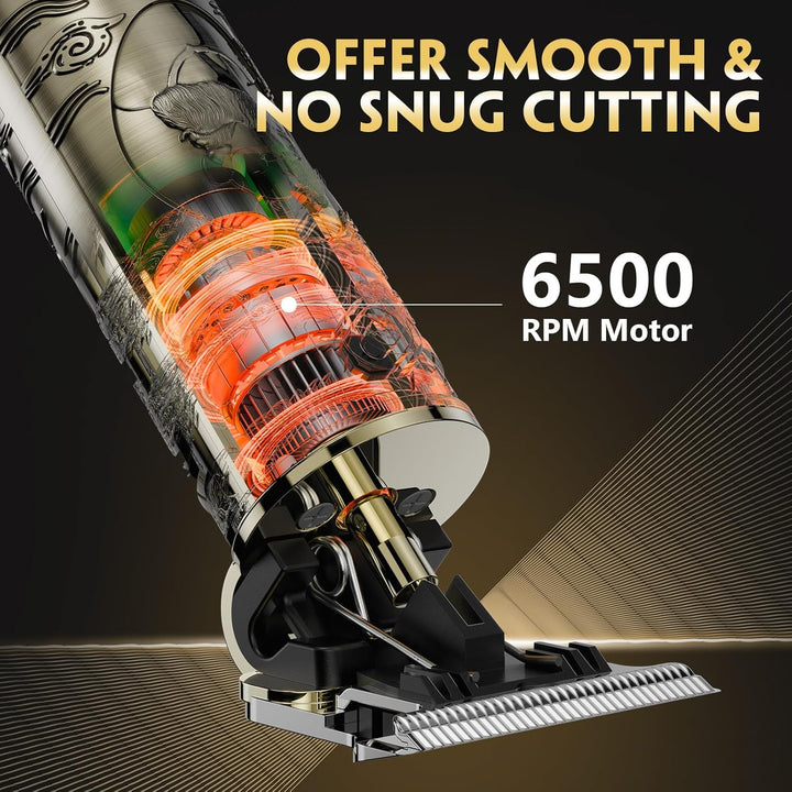 Beard Trimmer Hair Clippers Men,Cordless Rechargeable Hair Trimmer for Men,Premium Professional Barber Grooming Set with Zero Gapped T Blade Shaver & LCD Display Gift