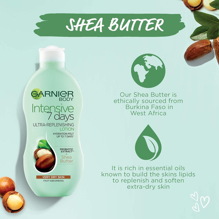 Intensive 7 Days Shea Butter Body Lotion Dry Skin, 400Ml