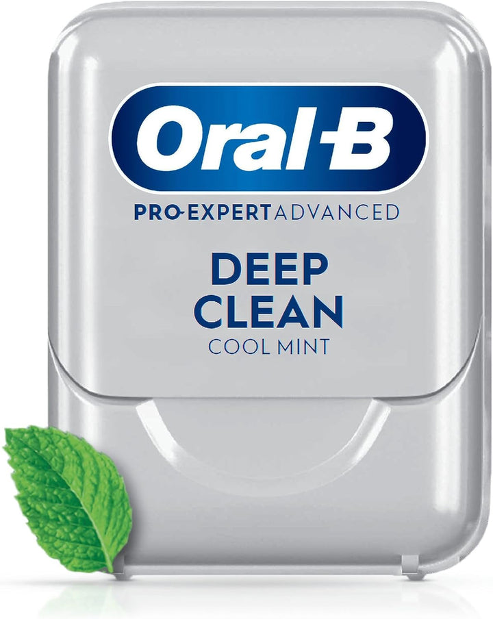Pro-Expert Advanced Waxed Dental Floss - Deep Clean - Removes Plaque - Cool Mint Flavour Dental Tape - 50M