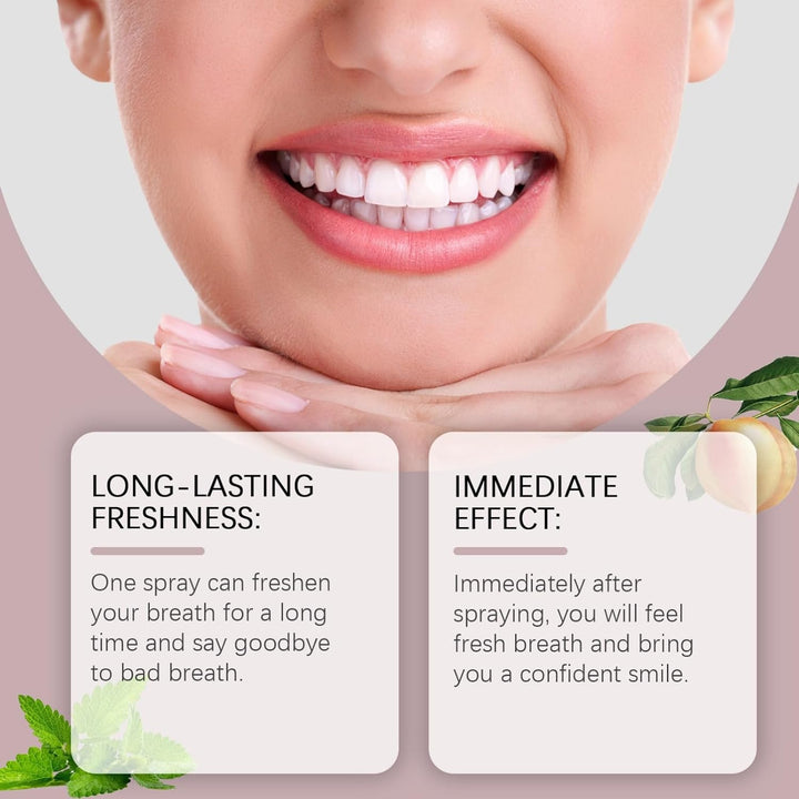 Dry Mouth Flavoured Spray,Fruit Oral Breath Spray,Mouth Freshener Spray,Breath Freshener Spray,Oral Care Spray,Fresh Breath Spray,Breath Freshener for Bad Breath,Oral Spray for Women&Men(Lemon Flavor)