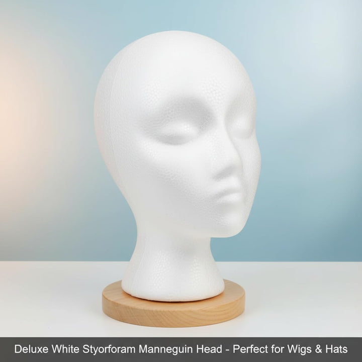 Ican Foam Wig Head ,Female Mannequin Wig Holder Stand Small