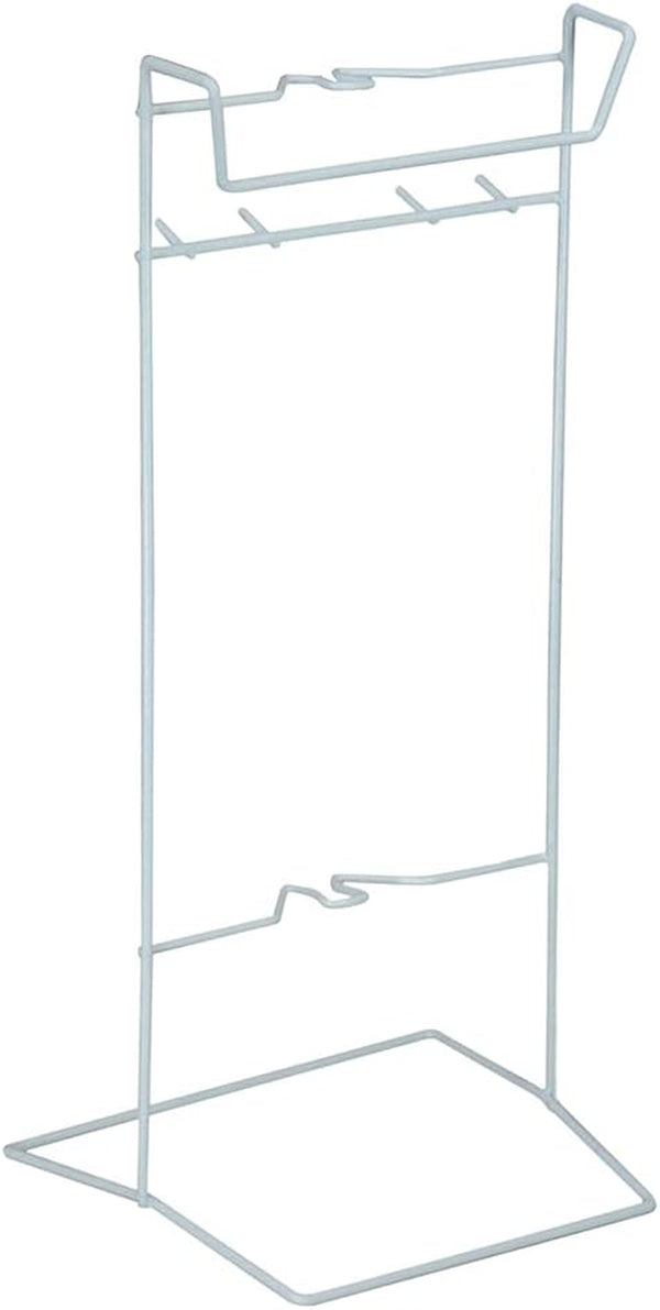 Urine Catheter Bag Holder - Free Standing Floor or Hanging - Plastic Coated - Easy to Clean - Integrated Lower & Upper Clips - Personal Bathroom Aid