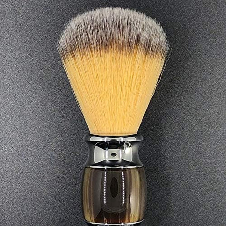 Synthetic Shaving Brush Resin Handle Travel Brush,Lathering Well with Shaving Soap Cream for Men Wet Shave