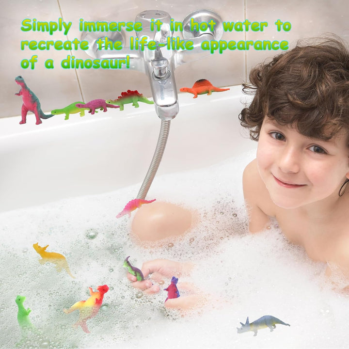 12 Pack of Bath Bombs for Kids with Surprise Toy Inside, Fun Educational Toy Dino Fizzy Balls W/Rich Bubbles, Organic Dinosaur Bath Bomb Gift Set, Kids Bubble Bath Dino Egg for Kids 3 4 5 6 7 8 9 Year