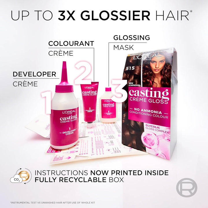 Casting Crème Gloss 360 Black Cherry: This No-Ammonia, Semi-Permanent Hair Colour Lasts 32 Washes. Enjoy up to 3X Glossier, 4X Silkier, Visibly Healthier Hair with a Luscious Black Cherry Shade.