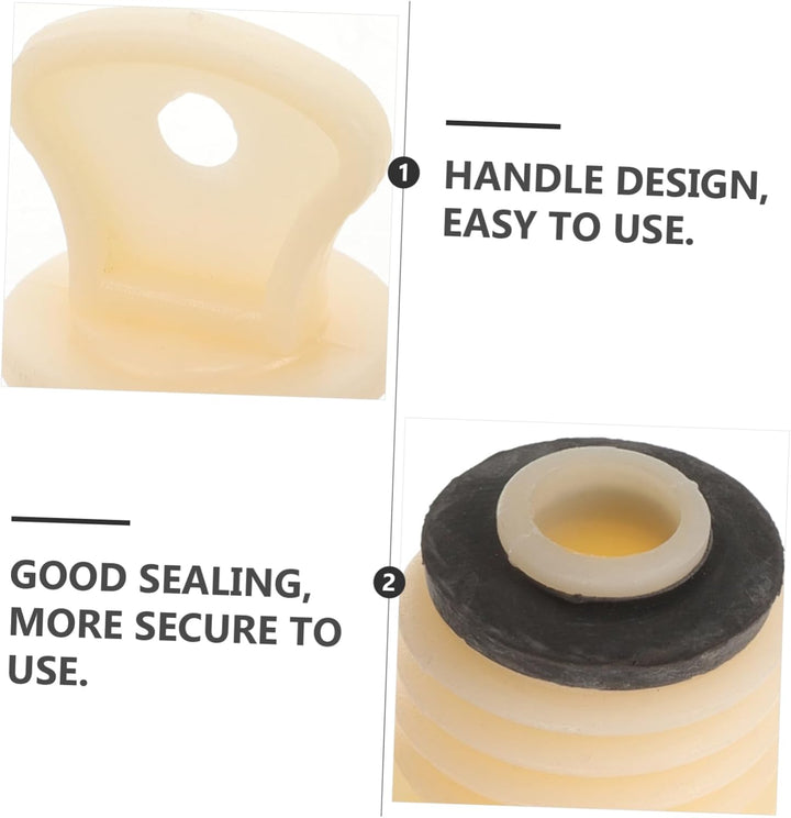 3Pcs Hot Water Bottle Lid Hot Water Bottle Replacement Plug Thermal Plug Bag Replacement Large Rubber Hand Warmer