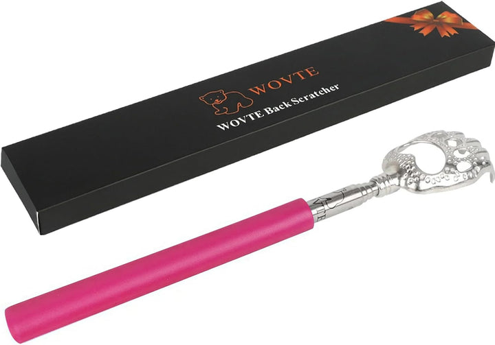 Back Scratcher,  Bear Claw Telescopic Back Scratcher Portable Extendable Stainless Steel Back Massager for Adults Stocking Fillers for Men Women Gifts for Men Dad Husband