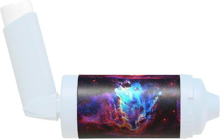 Spacer Cover in over 30 Designs – Vegan Leather Spacer Case for Kids and Adults – Handmade in England (Aint Easy Being Wheezy, Aerochamber plus Flow-Vu)