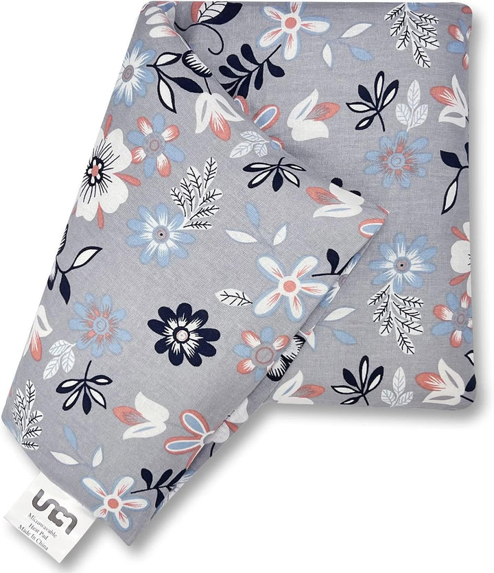 Microwave Heat Pad with Washable Cover 9 * 15" | Wheat Bags Microwavable for Neck Shoulder, Cordless Warm Compress Weighted Moist Heat Pad