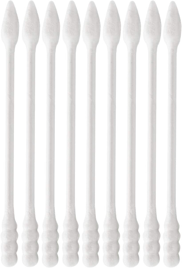800Pcs Cotton Swabs, Double Tipped Precision Tips Cotton Buds Multipurpose Safe Highly Absorbent Hygienic Cleaning Sterile Sticks (4 Packs, 200 Pcs of Pack)