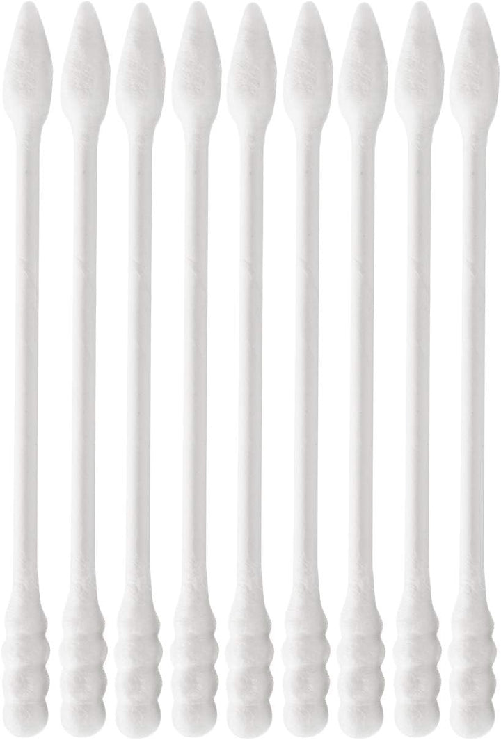 800Pcs Cotton Swabs, Double Tipped Precision Tips Cotton Buds Multipurpose Safe Highly Absorbent Hygienic Cleaning Sterile Sticks (4 Packs, 200 Pcs of Pack)