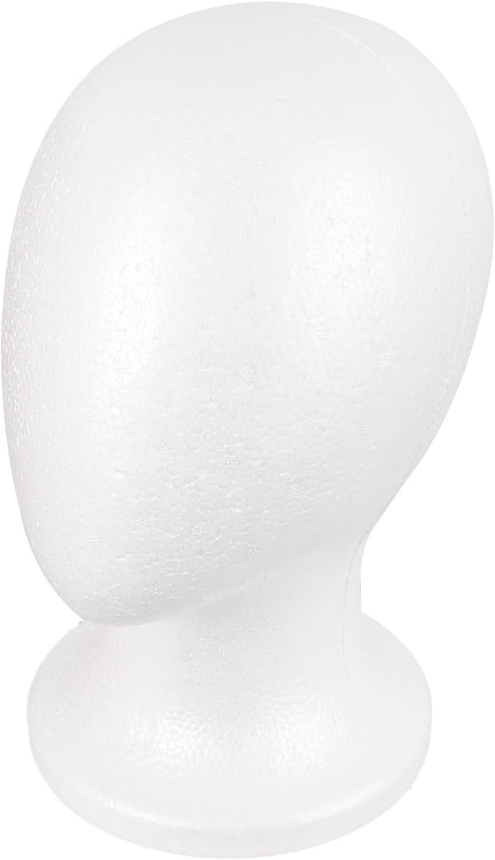 Mannequin Heads Foam Wigs Holder Hats DIY Wig Head Styrofoam Wig Stand (White)