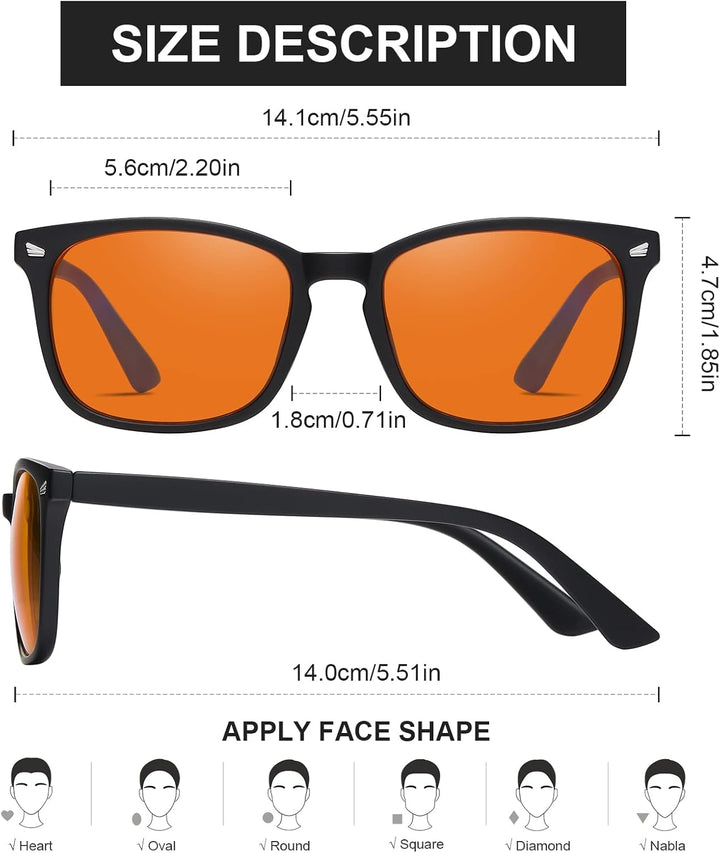 Blue Light Blocking Gaming Glasses Esports Computer Gamer Glasses Powerful Professional Screen Filter, anti Glare Fatigue and Eyestrain UV400 Glasses for Women Men (Video Games, Console, TV, PC)