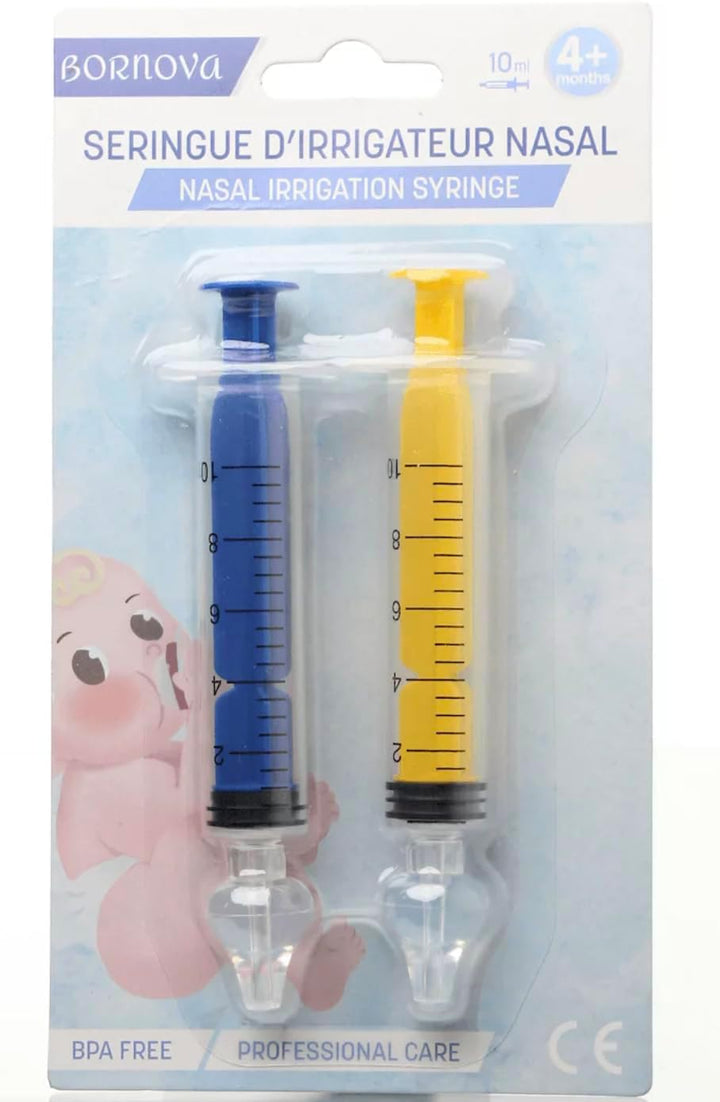 Baby Nasal Irrigation Syringe Baby Infant Nasal Aspirator Nose Cleaner Bpa-Free Nasal Irrigation Kit for Babies Baby Nose Sucker Nasal Hygiene Nasal Washing 10 Ml 4 PCS Blue Yellow Purple Pink