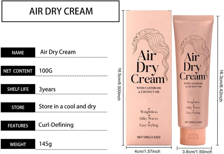 Hair Cream, 100G Anti-Frizz Conditioner, Moisturizing and Defining, Creates Smooth Hair, Intensely Repairing and Moisturizing Hair Care, Women'S Styling Product