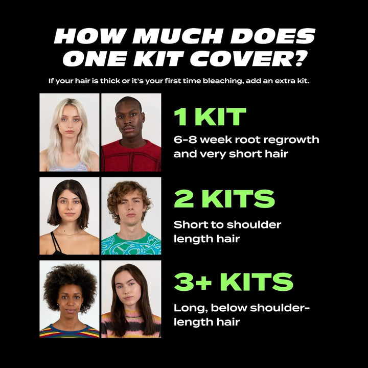 No Bleach Bleach - Persulfate-Free High Lift Tint for Gentle Lightening - Takes Hair up to 5 Shades Lighter - Suitable for All Hair Types - (Complete Kit)