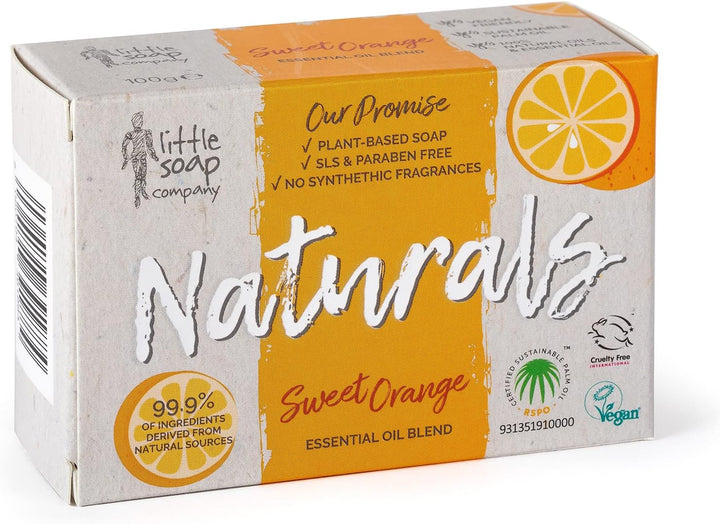 Naturals Range - Bar Soap | Vegan, Cruelty Free, No SLS or Parabens, Refreshing Cleansing Soap Bar, Natural Eco Friendly Body & Hand Soap, 100G (Lemon Zest)