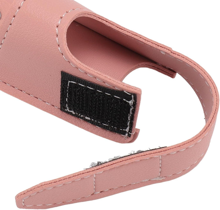 Protective Asthma Inhaler 2Pcs Asthma Inhaler Holder Portable Storage Protective PU Leather Case for Travel (Pink)