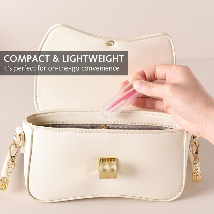 4 Pcs Contact Lens Remover and Inserter Tool for Soft Lenses, Portable Contact Lens Remover Tools with Tweezers & Suction Stick, Storage Case Included - Ideal for Travel and Daily Use