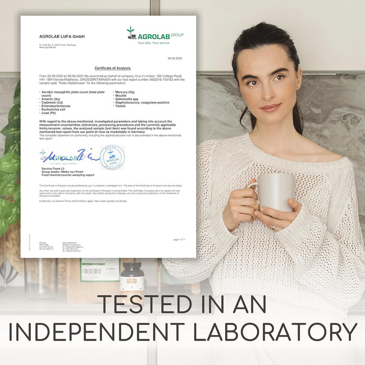 Nattokinase 2,000 FU per Capsule - High-Strength 240 Nattokinase Capsules from Fermented Natto Soybeans - 8 Months Supply - Non-Gmo, Natural & Vegan- Laboratory Tested -