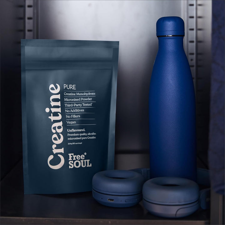 Creatine Monohydrate Powder | 100% Pure Micronised Creatine Monohydrate | Easily Dissolves | Unflavoured | Vegan | Lab-Tested | 60 Servings |