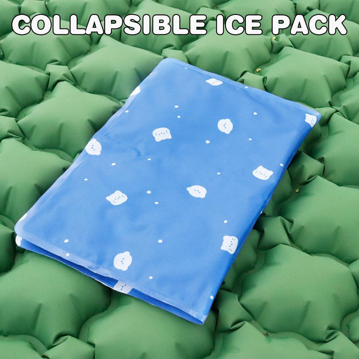 Pillow Ice Pad, Large Ice/Hot Pack, Pet Cooling Mat, Dog Cooling Pad, Gel Ice Pad for Pillow, Children'S Sleeping Head Cooling Ice Pack, Ice Pad for Hot Flashes, Night Sweats(11.6X15.9In)