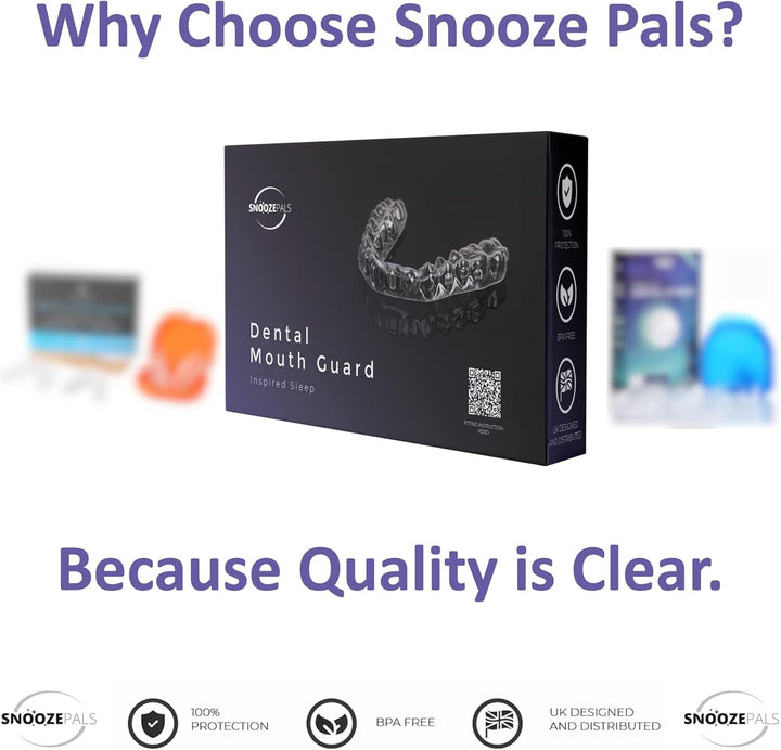 Professional Mouth Guard for Teeth Grinding. 4 Pack UK Designed Gum Shield/Bruxism Mouth Guard for Sleeping. the Best Grinding Teeth Night Guard/Gum Shield for Grinding Teeth Available