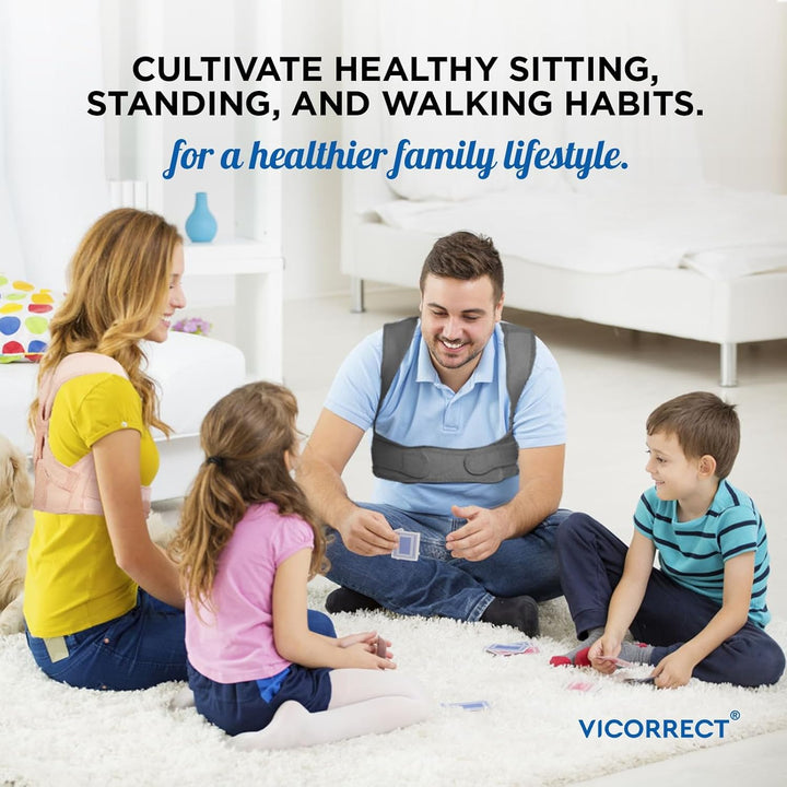 Back Posture Corrector for Women: Men'S Adjustable Shoulder Brace for Upper Back Pain Relief and Posture Support (Pink, M-L)