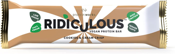 Ridiculous Vegan Protein Bar - Award Winning, Chocolate Caramelicious, 9 Bars, 100% Plant Based & Palm Oil Free, High Protein - Protein Works