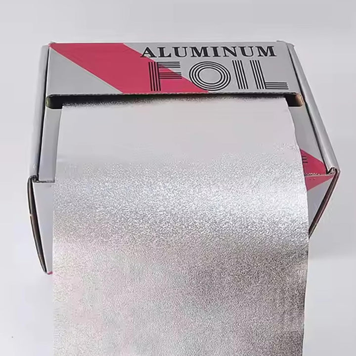 Embossed Hair Foils for Highlighting, Hairdressing Foil, Aluminium Foil for Hair Colouring - Professional Roll with Practical Cutting Edge - for Colouring, Highlighting, Perming, Salon or Home - 50M