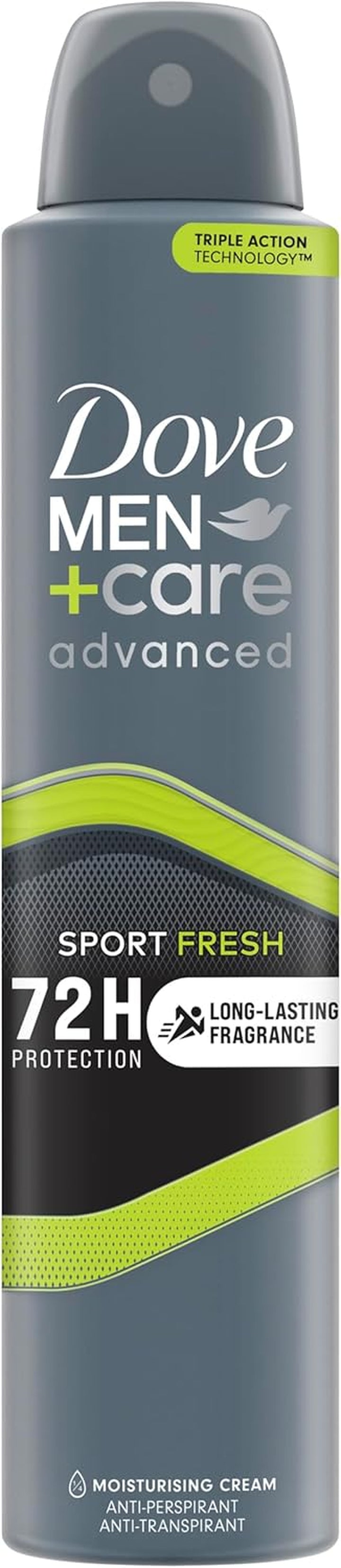 Dove Men+Care Advanced Clean Comfort Men'S Antiperspirant Deodorant Body Spray with ¼ Moisturising Cream & Anti-Odour Technology for 72 Hour Protection against Sweat and Odour 200 Ml