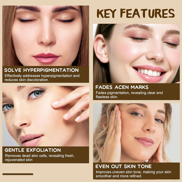 2PCS Turmeric Soap Bar, Natural Handmade Kojic Acid Soap for Face & Body, Dark Spot Acne Blackheads Remover for Even Skin Tone, Moisturizing Erase Fine Lines, Gentle Vitamins C Soaps with Foaming Nets