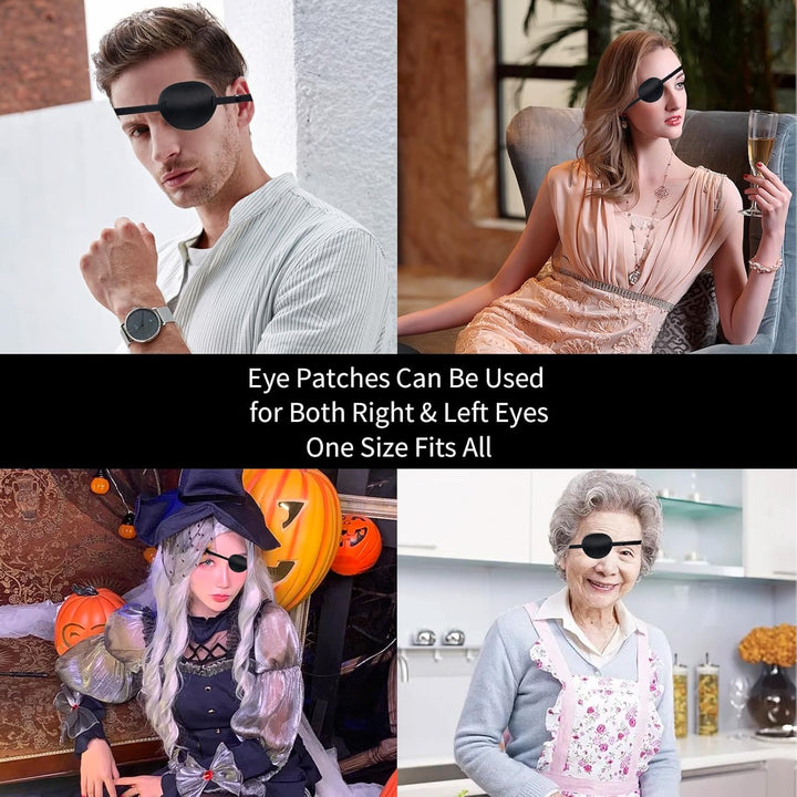 2Pcs Eye Patches for Adults,Eye Patch Pirate Eye Patch Medical Eye Patch Costume,Eye Patches for Adults Medical Eye Patches for Adults,Eyepatch for Adult,Eyepatch Pirate Eye Patches for Adults