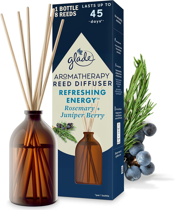 Aromatherapy Reed Diffuser, Home Decor Essential Oils Diffuser Calming Fragrance, Moment of Zen with French Lavender & Australian Sandalwood, 80 Ml