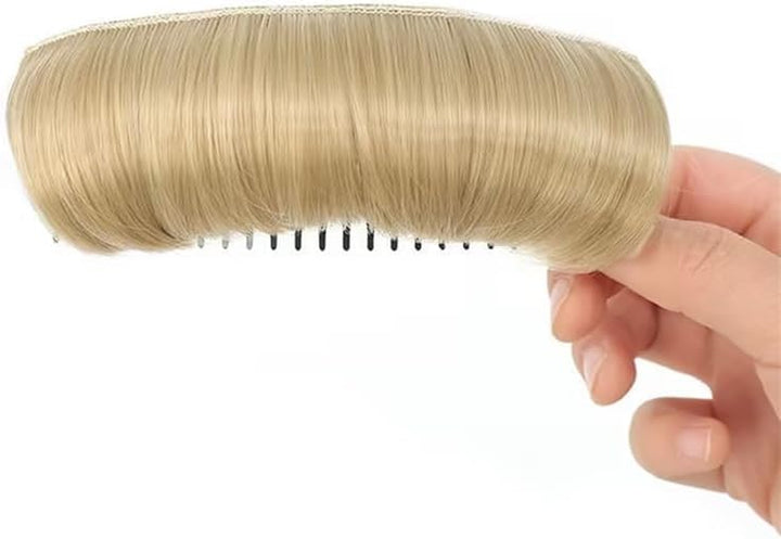 Gold Invisible Fluffy Hair Pad, Hair Bun Invisible False Hair Clip, Princess Styling Increased Hair Pad, Lightweight Comfortable Thickening Hairpin Hair Pad for Women Daily Hair Accessories