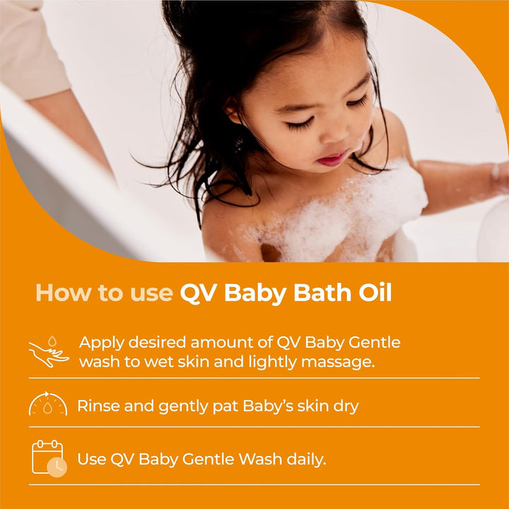 Baby Gentle Wash 500Ml - with Vitamin B3 & Glycerin, Delicate Soap-Free, Ph-Balanced for Everyday Use Suitable for Face, Body & Hair, Body Wash for Sensitive Skin, Eczema, Psoriasis, Bath