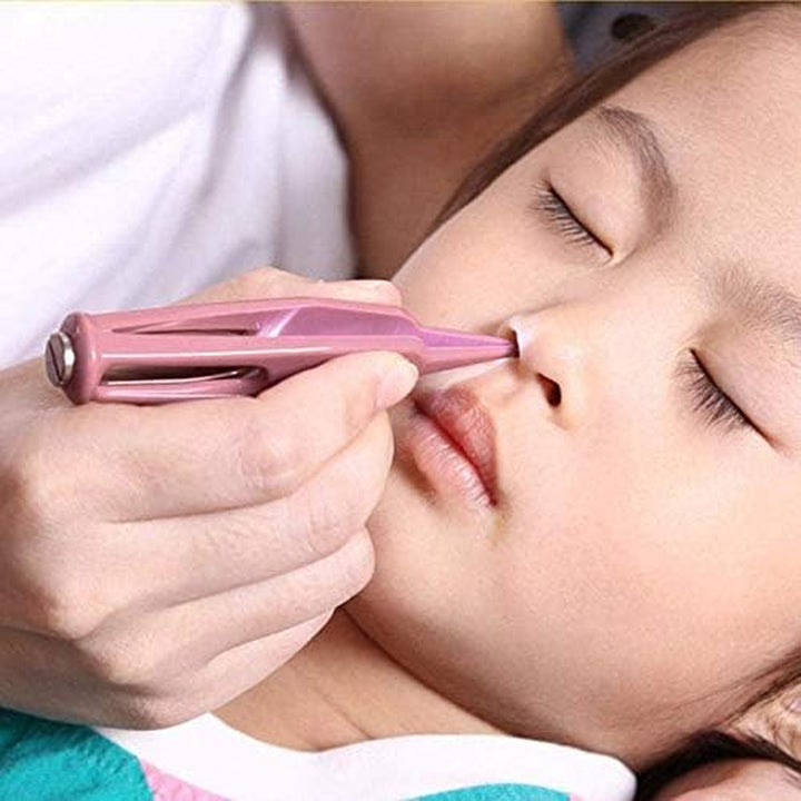 Baby Nose Cleaning Tweezers,Safety Round-Head Baby Ear Nose Navel Cleaner Clip Tool