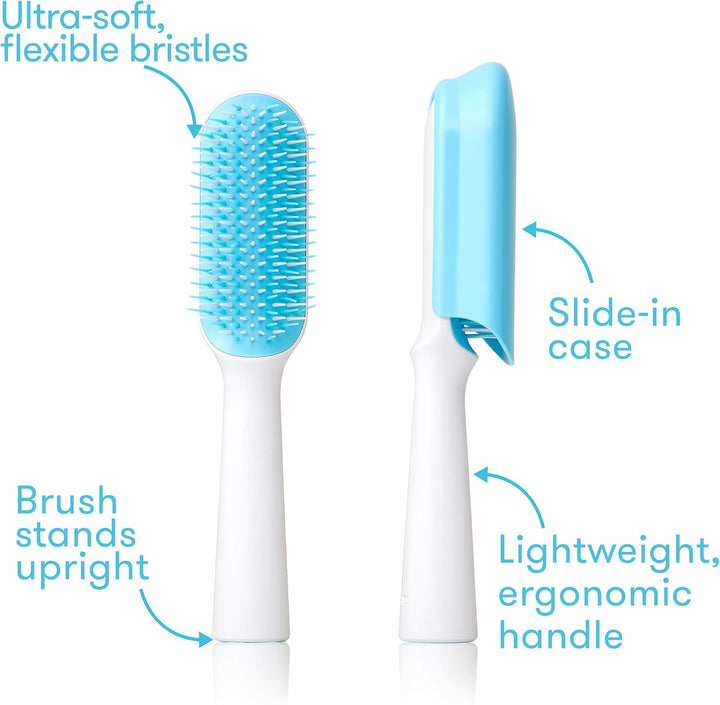 Toddler Hair Brush: Strong Bristle Hair Brush for Thick or Curly Hair, Wet Brush or Dry, Hair Detangler