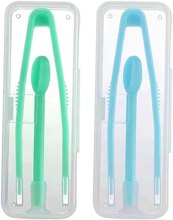 2 Pcs Contact Lens Tweezers Contact Lens Sucker Stick Set Contact Lenses Removal Tool Contact Lens Remover Tweezers and Inserter Kit with Soft Tip Contact Lenses Remover and Insertion Tool