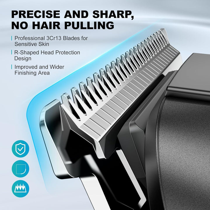 Manscape Dual Speed Body Hair Trimmer Men 4-In-1 Beard Trimmer Men, 210 Mins Usage Time Rechargeable Body Shaver for Hair/Beard/Ball/Groin, Waterproof Cordless Male Grooming Kit for Pubic Hair