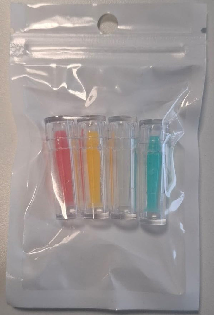 4X Contact Lens Remover, Sucker for Hard Contact Lenses, RGP and Ortho-K Lenses, Set of 4 Pcs Suckers, Lens Tool, Suction Holder (Only Suitable for Hard Contact Lenses), Multicolored