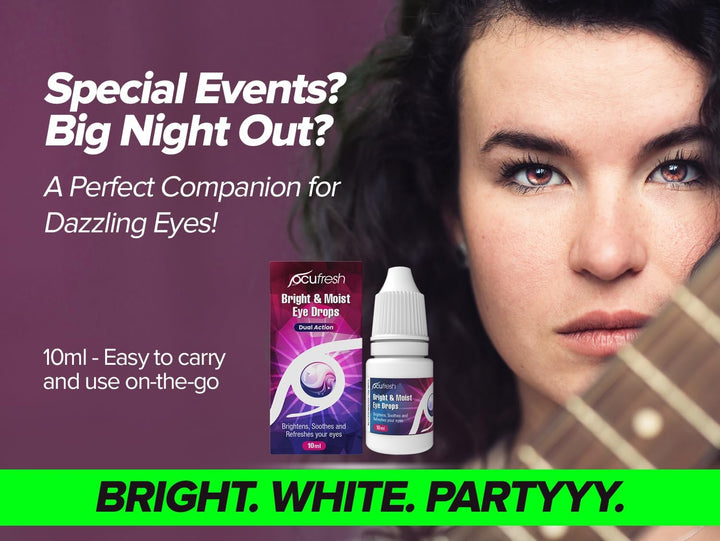 [3Pack]  Brightening Eye Drops | for Dazzling White Eyes | Refreshes and Whitens Red Eyes | 10Ml Each