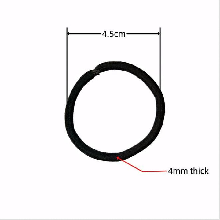 50Pcs Elastic Hair Bands, 4Mm Elastic Hair Bobbles Ponytail Holders, No Metal Strong Hair Ties Gentle Hairbands Thick for Girls Women Kids