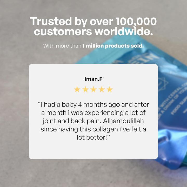 - Halal Bovine Collagen Protein Powder for Hair Skin Nails and Joints - Type (I, III) Hydrolysed Premium Bovine Collagen Peptides for Women and Men | Gluten Free | Unflavoured