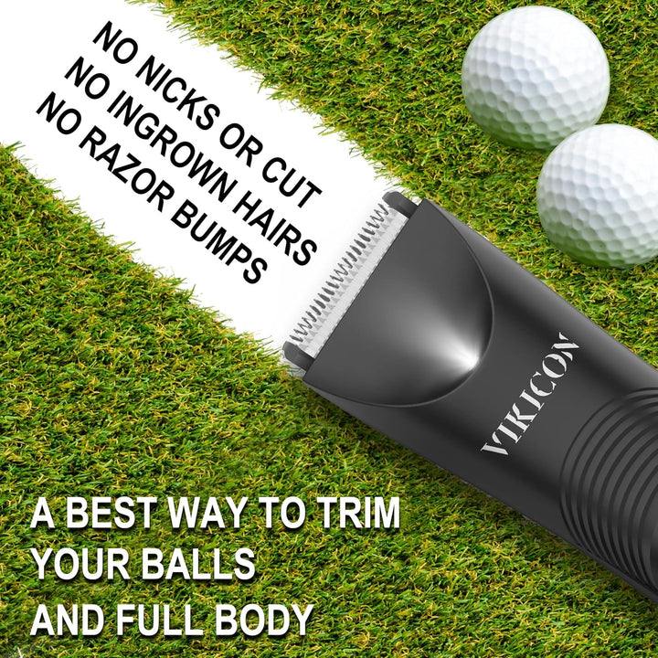 Manscape Trimmer for Men,  Pubic/Body Hair Trimmer, Electric Ball Trimmer for Private Parts, IPX7 Waterproof Body Goomer Shavers, USB-C Charging, Gifts for Men, New HT871