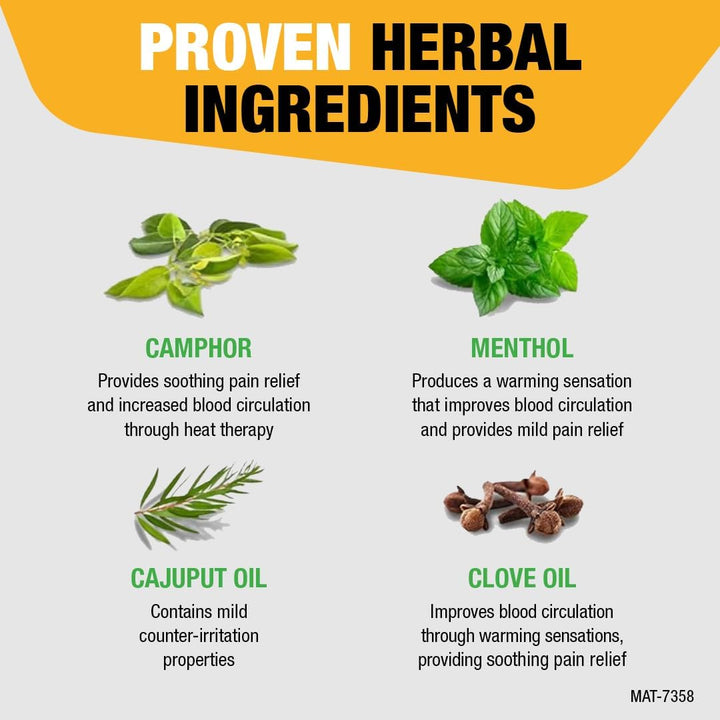 Red Ointment (30G), Effective Herbal Pain Relief, for Muscle & Back Pain